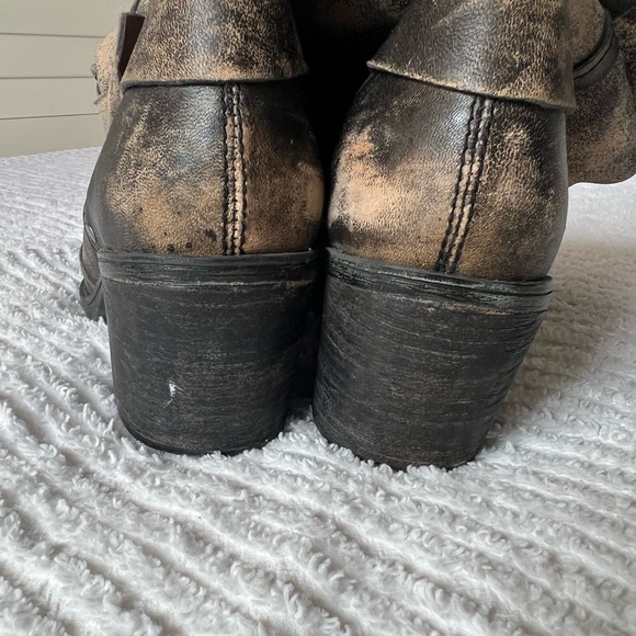 Leather brown and black moto boot size 7, gorgeous condition and boot - Picture 4 of 6